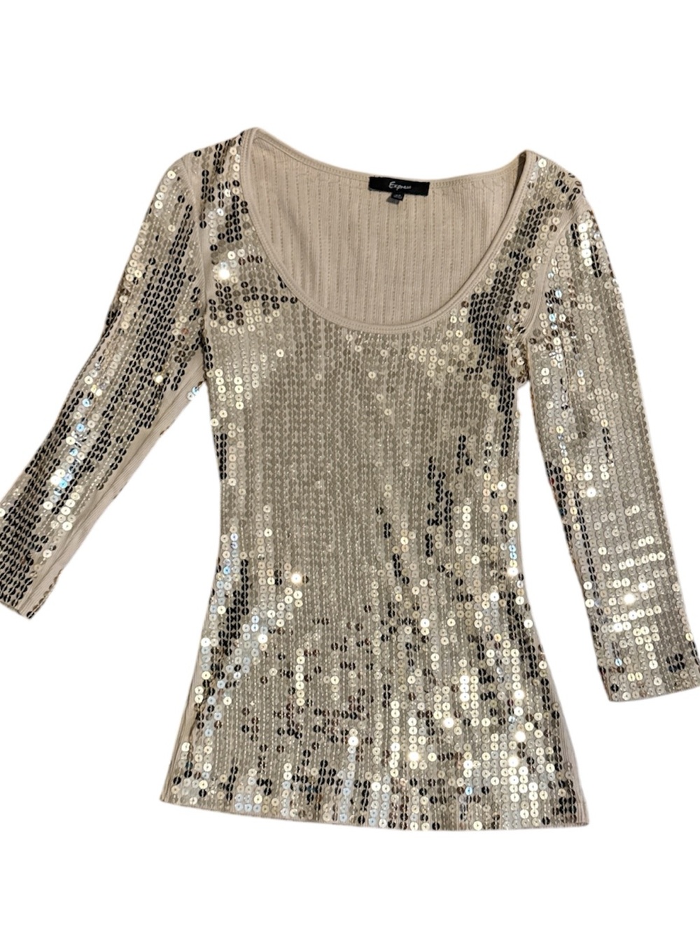 Vintage Y2K Sequin Express Top